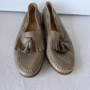 Bally Prescott TAUPE/TAN Leather Tassel Loafers Men’s 9M  Made in Switzerland